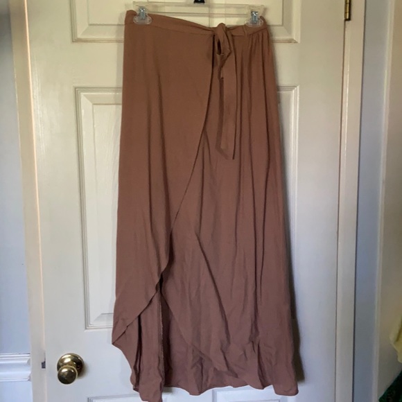 American Eagle Outfitters Dresses & Skirts - Brown American Eagle Wrap Midi Skirt